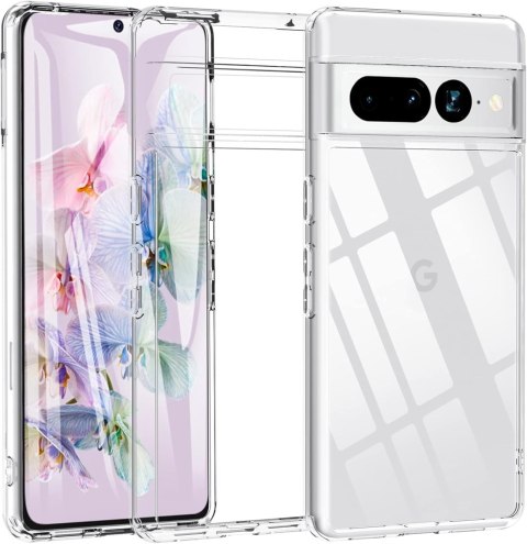 ETUI GOOGLE PIXEL 7 PRO SILIKONOWE PRZEZROCZYSTE MOCNE GE2AE GP4BC