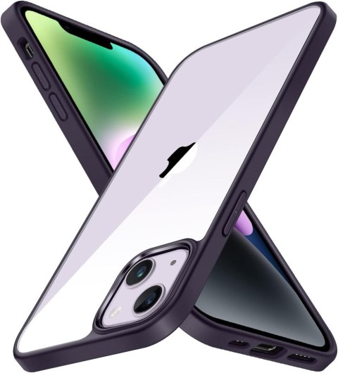 ETUI SILIKONOWE FIOLETOWE +SZKŁO HARTOWANE APPLE IPHONE 14 Plus A2886