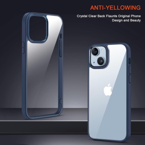 ETUI SILIKONOWE NIEBIESKIE +SZKŁO HARTOWANE APPLE IPHONE 14 Plus A2886