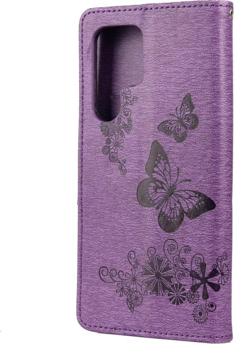 ETUI Z KLAPKĄ SAMSUNG GALAXY S22 ULTRA 5G FIOLETOWY MOTYLE SM-S908B ETUI Z KLAPKĄ SAMSUNG GALAXY S22 ULTRA 5G FIOLETOWY MOTYLE SM-S908B