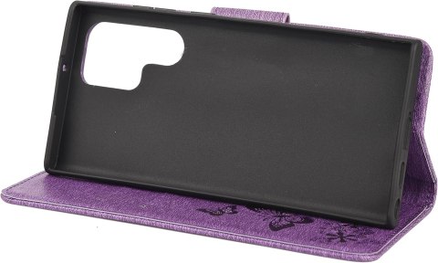ETUI Z KLAPKĄ SAMSUNG GALAXY S22 ULTRA 5G FIOLETOWY MOTYLE SM-S908B ETUI Z KLAPKĄ SAMSUNG GALAXY S22 ULTRA 5G FIOLETOWY MOTYLE SM-S908B