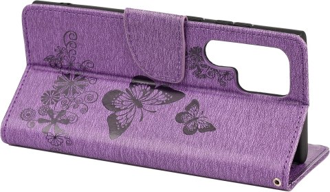 ETUI Z KLAPKĄ SAMSUNG GALAXY S22 ULTRA 5G FIOLETOWY MOTYLE SM-S908B ETUI Z KLAPKĄ SAMSUNG GALAXY S22 ULTRA 5G FIOLETOWY MOTYLE SM-S908B