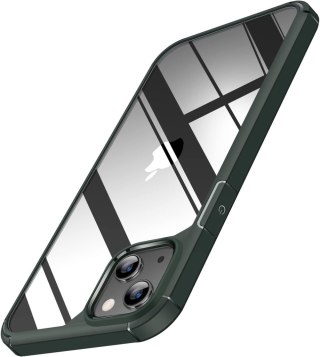 ETUI ZIELONE +SZKŁO HARTOWANE APPLE IPHONE 14 TRANSPARENTNE PLECKI A2882