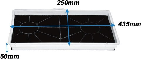 FILTR Z WĘGLEM AKTYWNYM DO OKAPÓW KUCHENNYCH DO BOSCH SIEMENS BALAY GAGGENA