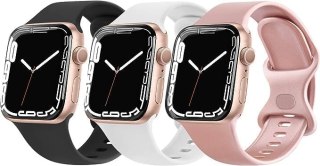 PASEK DO APPLE WATCH SERIA SE 8 7 6 5 4 3 2 1 SILIKON 3 SZT 42/44/45/49