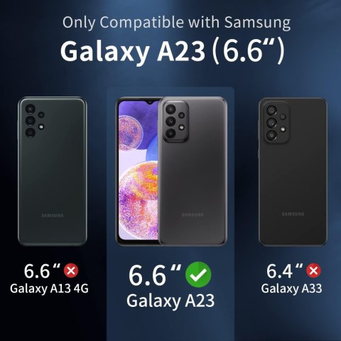 ZESTAW ETUI SAMSUNG GALAXY A23 SILIKONOWE +3x SZKŁO HARTOWANE MOCNE SM-A236