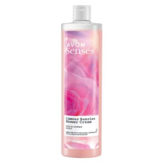 AVON KREMOWY ŻEL POD PRYSZNIC L'AMOUR SUNRISE RÓŻA BURSZTYN 500ML