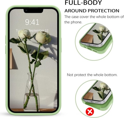 ETUI APPLE IPHONE 13 PRO ZIELONE SILIKONOWE