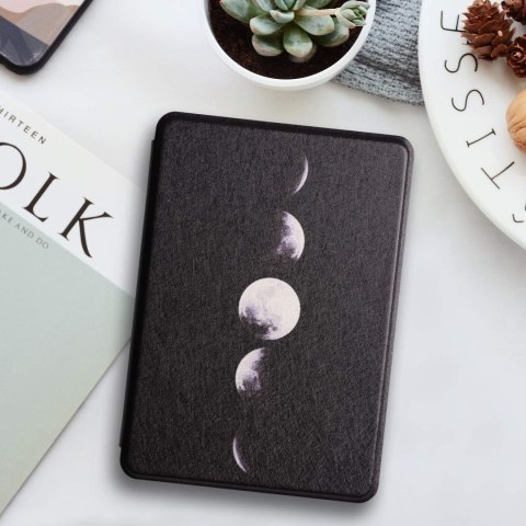 ETUI CASE CZYTNIK KINDLE 10 2019 6' PLASTIKOWY CZARNY FAZY KSIĘŻYCA J9G29R