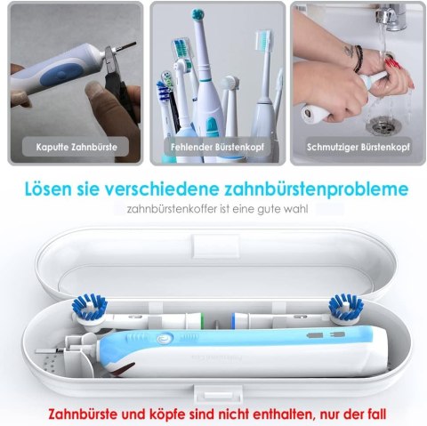 ETUI PODRÓŻNE NA SZCZOTECZKĘ ELEKTRYCZNĄ ORAL B 690/700 BIAŁE +TORBA