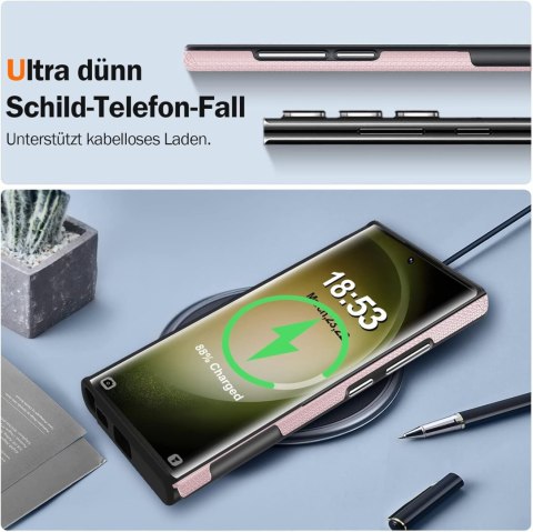 ETUI SAMSUNG GALAXY S23 ULTRA 5G TWARDY SILIKON RÓŻOWE