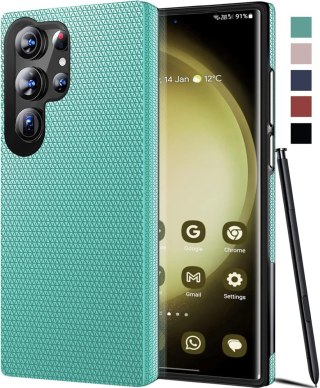 ETUI SAMSUNG GALAXY S23 ULTRA 5G TWARDY SILIKON ZIELONE