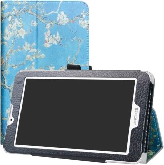 ETUI TABLET ARCHOS ACCESS 70 3G 7 CALI NIEBIESKI W BIAŁE KWIATY