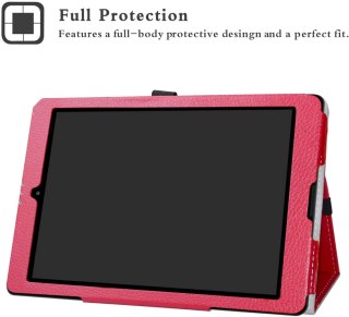 ETUI TABLET MEDION LIFETAB P9701/P9702 9,7 CALA EKOSKÓRA CZERWONY