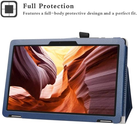 ETUI TABLET WINNOVO T10 MTK MT8163 10 CALI GRANATOWY EKOSKÓRA