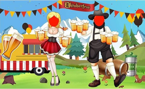 TŁO FOTOGRAFICZNE DEKORACJA OKTOBERFEST FESTIWAL PIWA IMPREZA 180x110CM