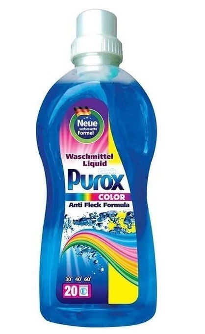 ŻEL DO PRANIA COLOR PUROX UNIWERSALNY NIEMIECKI 1L 33 PRANIA