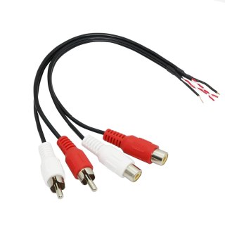 2X KABEL ROZGAŁĘŹNY Y AUDIO 2 WTYKI RCA KABEL STEREO