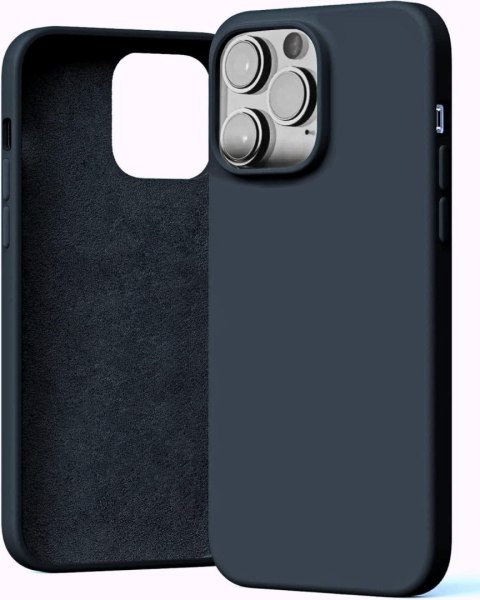 ETUI APPLE IPHONE 14 PRO MAX SILIKONOWE GRANATOWE