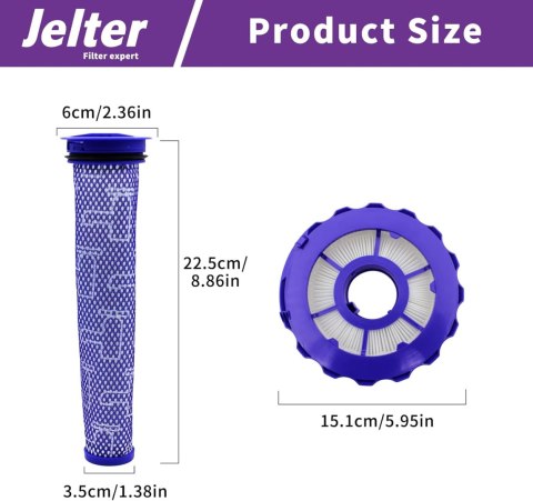 FILTRY ZAMIENNE DO DYSON DC40 WSTĘPNY I HEPA 923587-02 922676-01