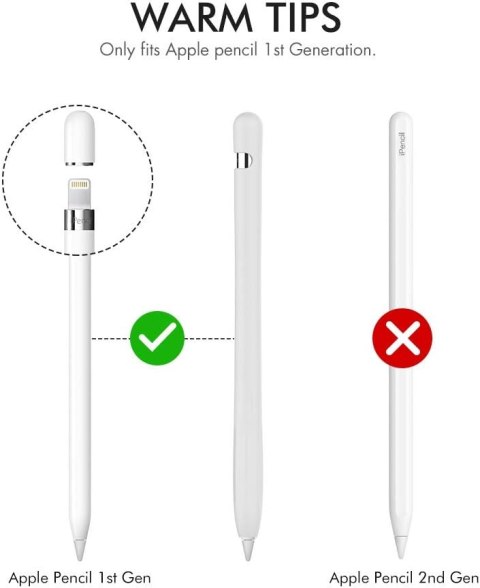 POKROWIEC OCHRONNY CASE ETUI APPLE PENCIL 1 NA RYSIK BIAŁY