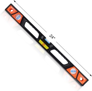 POZIOMICA MAGNETYCZNA ALUMINOWA 3XFIOLKA ODCZYTU 5XMAGNES 60CM