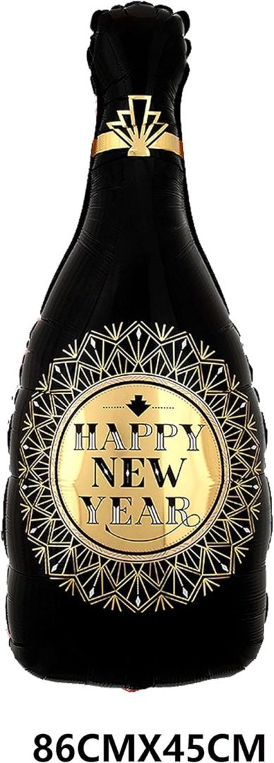 ZESTAW BALONÓW HAPPY NEW YEAR NOWY ROK ZŁOTY CZARNY SYLWESTER SZAMPAN ZESTAW BALONÓW HAPPY NEW YEAR NOWY ROK ZŁOTY CZARNY SYLWESTER SZAMPAN