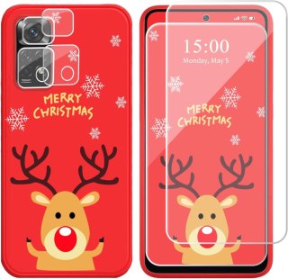 2X SZKŁO 1X ETUI XIAOMI REDMI 9A/9AT MERRY CHRISTMAS ŚWIĘTA BAŁWAN