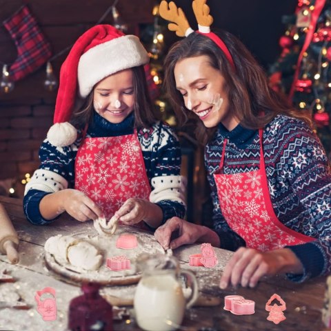 PLASTIKOWE FOREMKI DO CIASTEK 6SZT BOŻE NARODZENIE ŚWIĄTECZNE