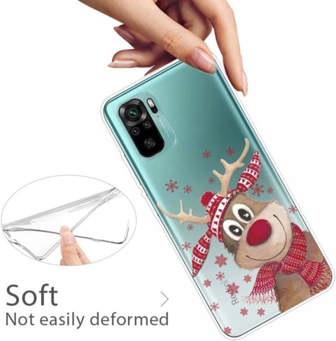 SZKŁO ETUI XIAOMI REDMI NOTE 10 4G/ NOTE 10S RENIFER ŚWIĘTA MIKOŁAJ