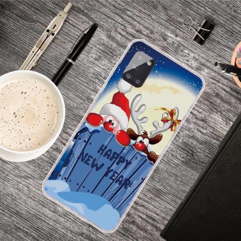 SZKŁO ETUI SAMSUNG GALAXY A71 4G MIKOŁAJ HAPPY NEW YEAR