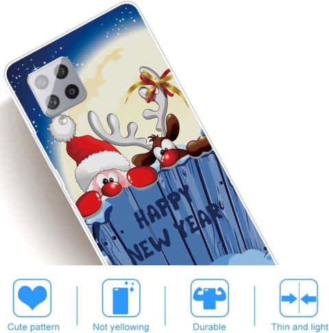 SZKŁO HARTOWANE ETUI BEZBARWNE SAMSUNG GALAXY A42 5G HAPPY NEW YEAR