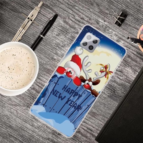 SZKŁO HARTOWANE ETUI BEZBARWNE SAMSUNG GALAXY A42 5G HAPPY NEW YEAR