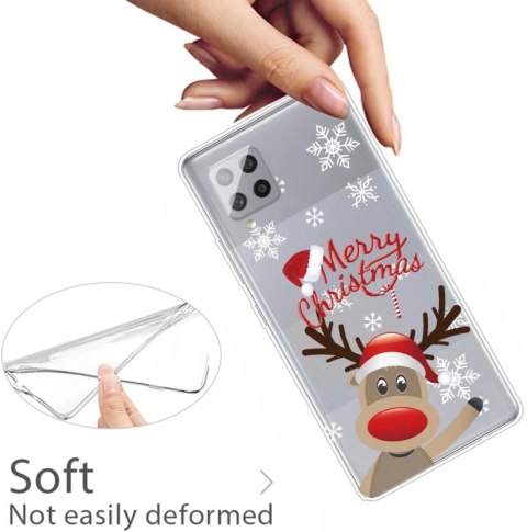 SZKŁO HARTOWANE ETUI BEZBARWNE SAMSUNG GALAXY A42 5G MERRY CHRISTMAS