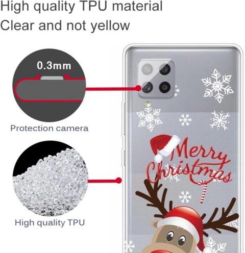 SZKŁO HARTOWANE ETUI BEZBARWNE SAMSUNG GALAXY A42 5G MERRY CHRISTMAS