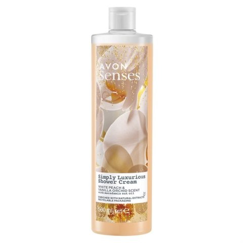 AVON KREMOWY ŻEL POD PRYSZNIC SIMPLY LUXURIOUS BRZOSKWINIA WANILIA 500ML