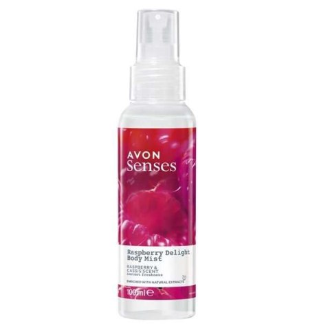 AVON MGIEŁKA DO CIAŁA RASBERRY DELIGHT MALINA CZARNA PORZECZKA 100ML