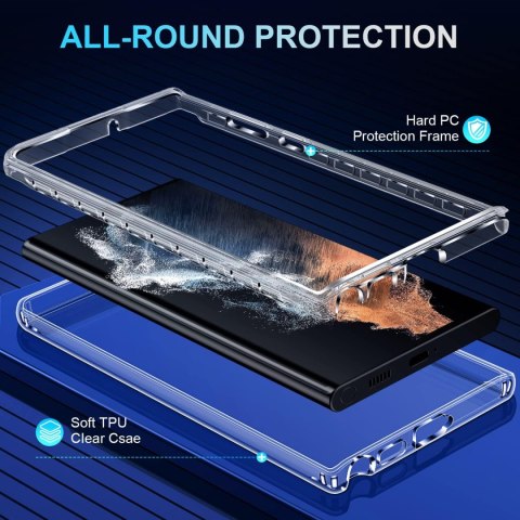 ETUI BUMPER SAMSUNG GALAXY S22 ULTRA 6.8" CASE BEZBARWNY TRANSPARENTNY