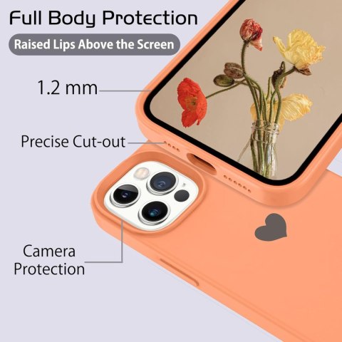 ETUI IPHONE 12 PRO MAX 6.7' POMARAŃCZOWE SILIKONOWE MOCNE