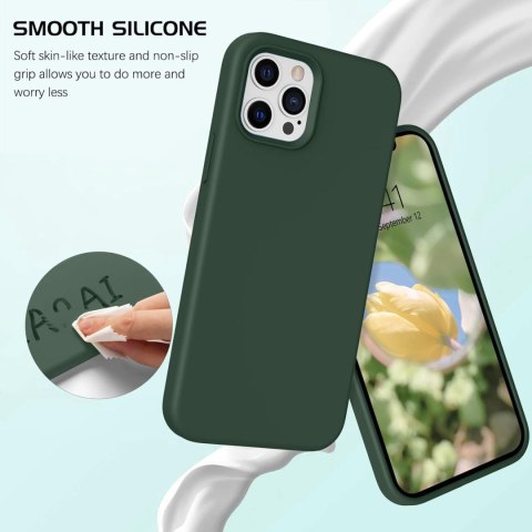 ETUI IPHONE 12 PRO MAX 6.7' ZIELONE SILIKONOWE MOCNE ETUI IPHONE 12 PRO MAX 6.7' ZIELONE SILIKONOWE MOCNE