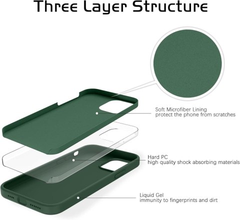 ETUI IPHONE 12 PRO MAX 6.7' ZIELONE SILIKONOWE MOCNE ETUI IPHONE 12 PRO MAX 6.7' ZIELONE SILIKONOWE MOCNE