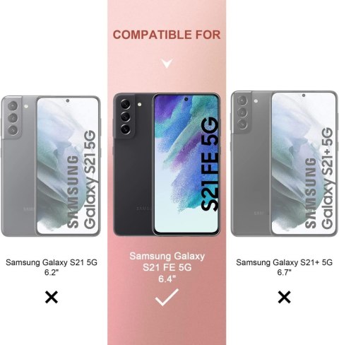 ETUI PRZEZROCZYSTE SAMSUNG GALAXY S21 FE 5G +3x SZKŁO HARTOWANE SM-G990B