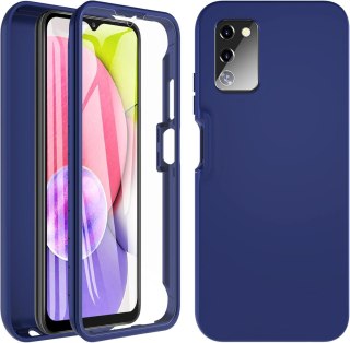 ETUI SAMSUNG GALAXY A03s CASE PRÓD TYŁ 360 OCHRONA NAVY BLUE GRANAT