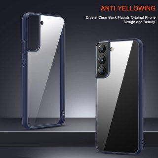 ETUI SAMSUNG GALAXY S22+ CASE PRZEZROCZYSTE PLECKI NIEBIESKA RAMKA