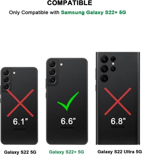 ETUI SAMSUNG GALAXY S22+ CASE PRZEZROCZYSTE PLECKI NIEBIESKA RAMKA ETUI SAMSUNG GALAXY S22+ CASE PRZEZROCZYSTE PLECKI NIEBIESKA RAMKA