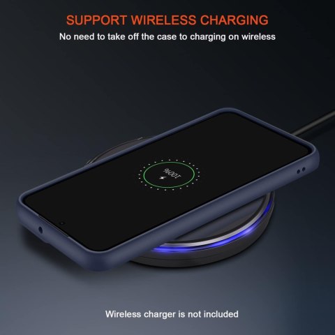 PRZEZROCZYSTE ETUI GALAXY S22 CASE GRANATOWA RAMKA PRAKTYCZNE PRZEZROCZYSTE ETUI GALAXY S22 CASE GRANATOWA RAMKA PRAKTYCZNE
