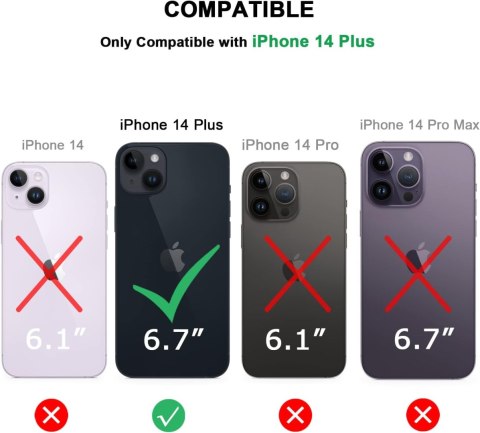 SZKŁO ETUI IPHONE 14 Plus 6.7' IMITACJA DREWNA DESKI BRĄZ