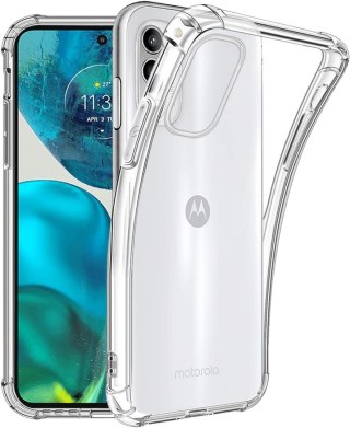 2SZT SZKŁO ETUI MOTOROLA MOTO G52 PRZEZROCZYSTE