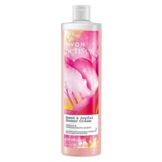 AVON KREMOWY ŻEL POD PRYSZNIC SWEET&JOYFUL FREZJA GRANAT 500ML