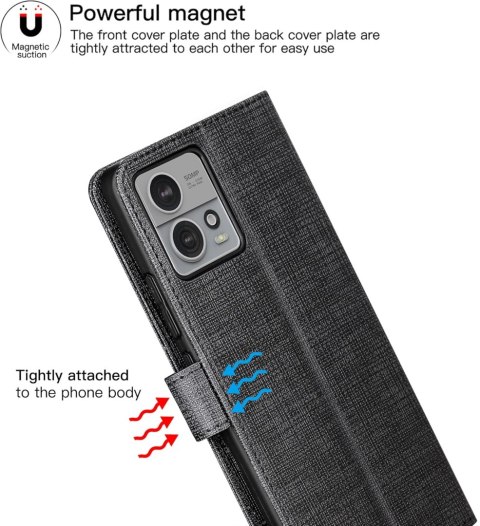 CZARNE ZAMYKANE ETUI ONEPLUS 10 PRO CASE MOCNY